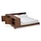 Baxton Studio Kaori Transitional Walnut Wood Queen Size Platform Storage Bed 168-10729 - alternate 6